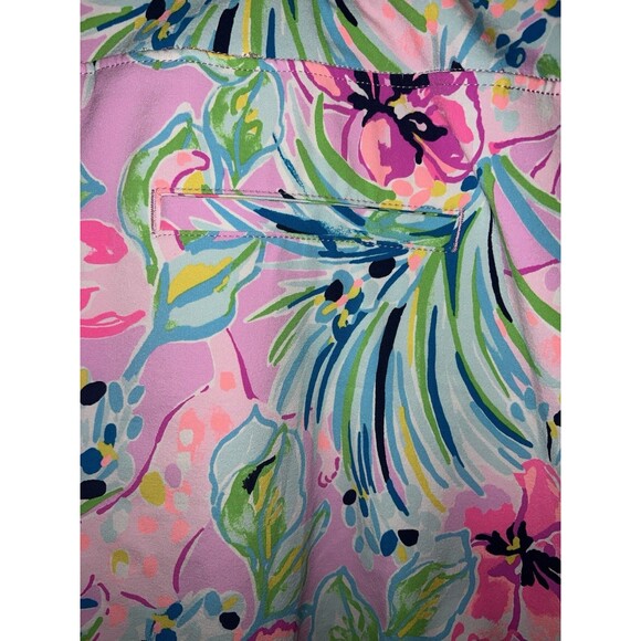 LILLY PULITZER SIZE 16 LUXLETIC MONICA SKORT FLOWERS & FRIENDS UPF 50+ HTF - Picture 5 of 11